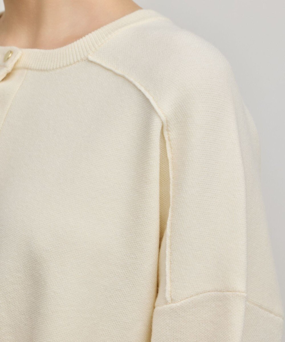 GRACE CONTINENTAL スウェットライクニットトップ 