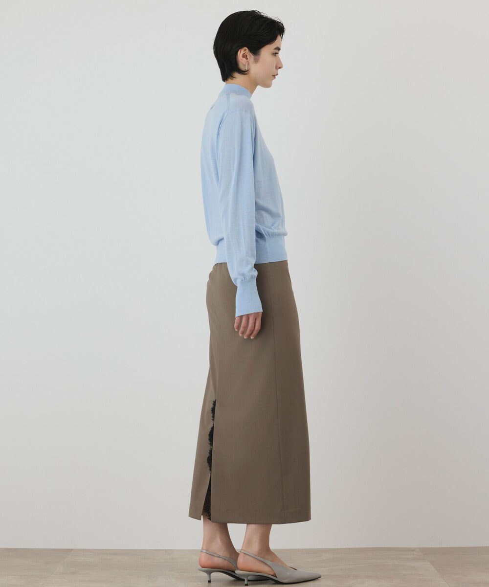 GRACE CONTINENTAL ウールシルククルーニットトップス 