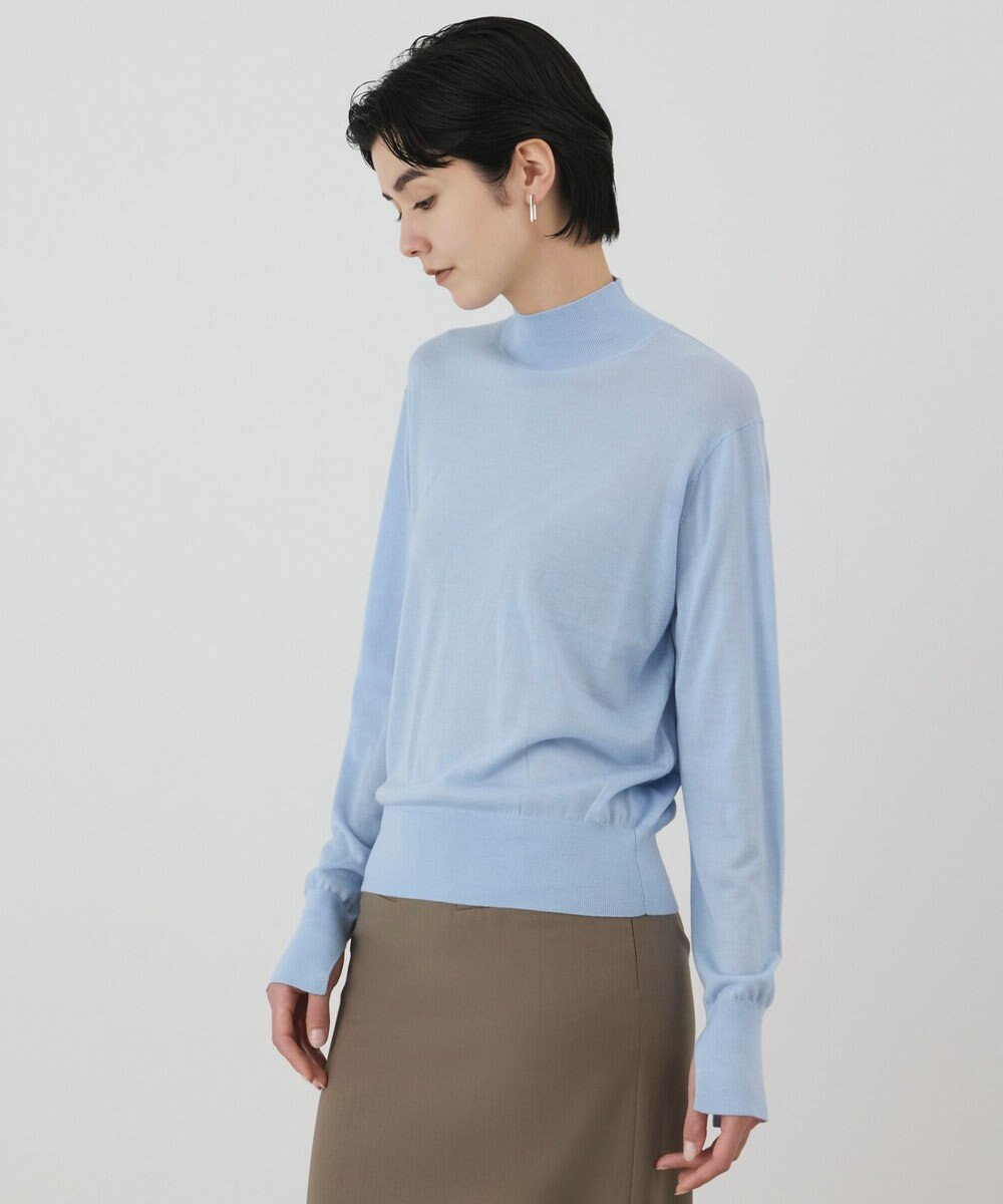GRACE CONTINENTAL ウールシルククルーニットトップス 