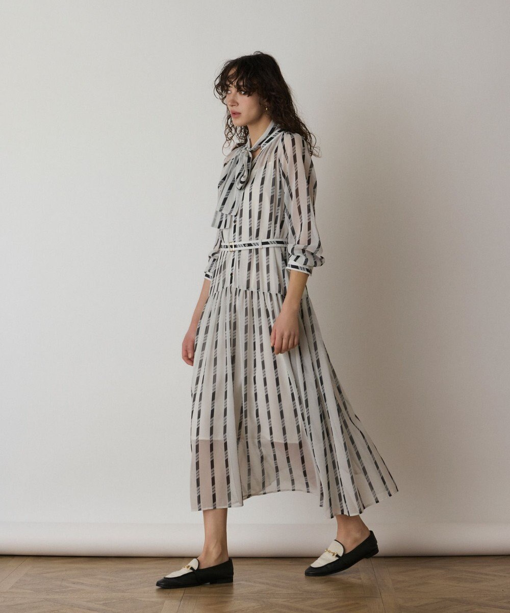 GRACE CONTINENTAL ハートストライプワンピース