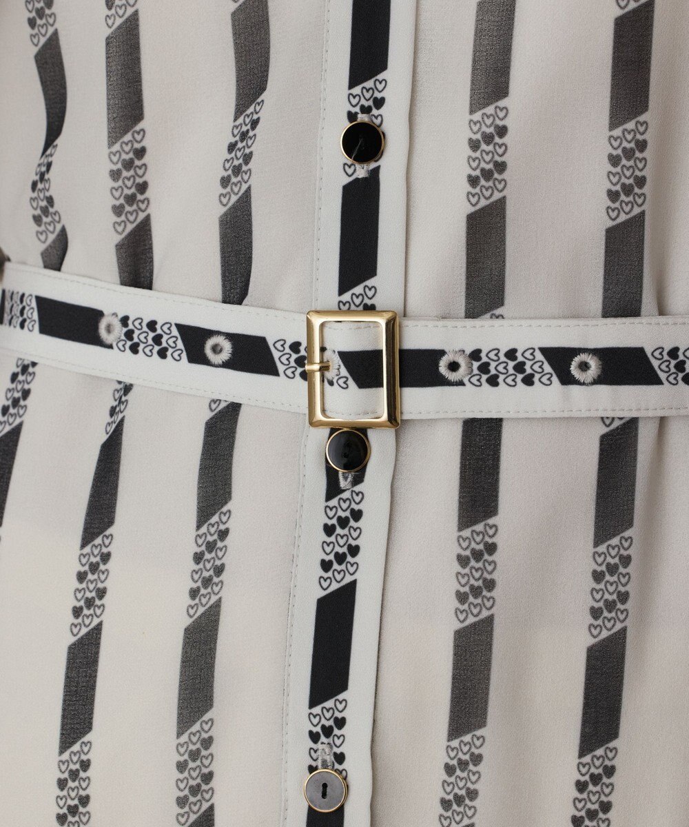 GRACE CONTINENTAL ハートストライプワンピース