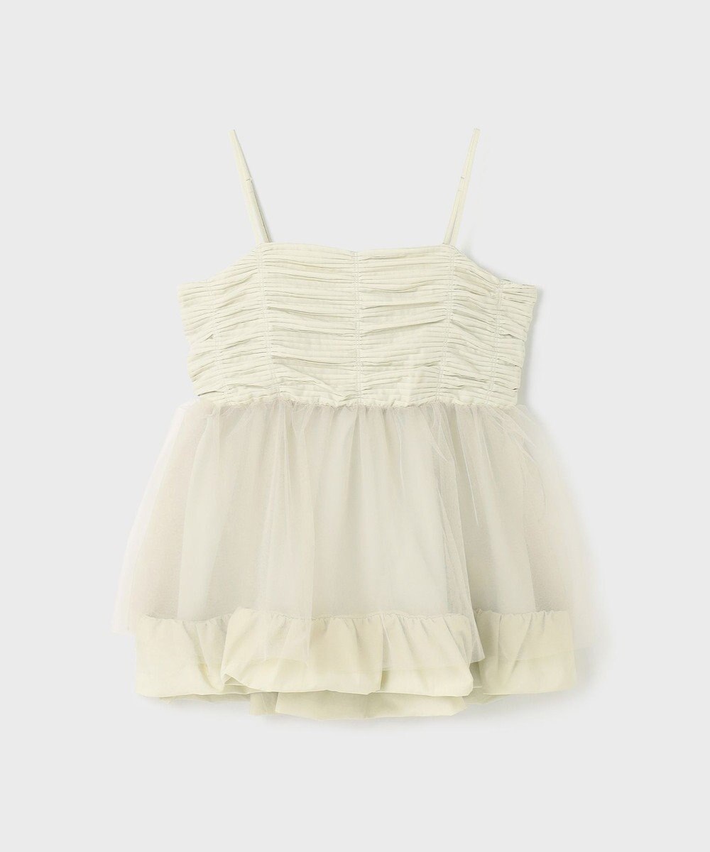 GRACE CONTINENTAL タフタチュールキャミ 