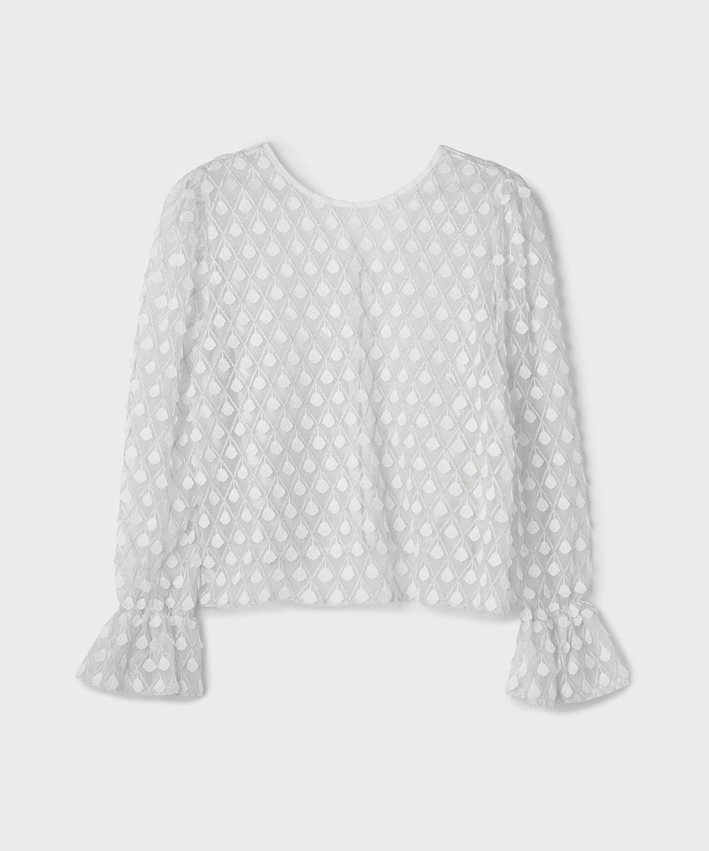 GRACE CONTINENTAL モチーフチュールブラウス 