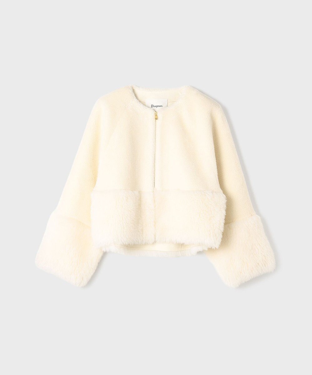 GRACE CONTINENTAL ウールボアジャケット 