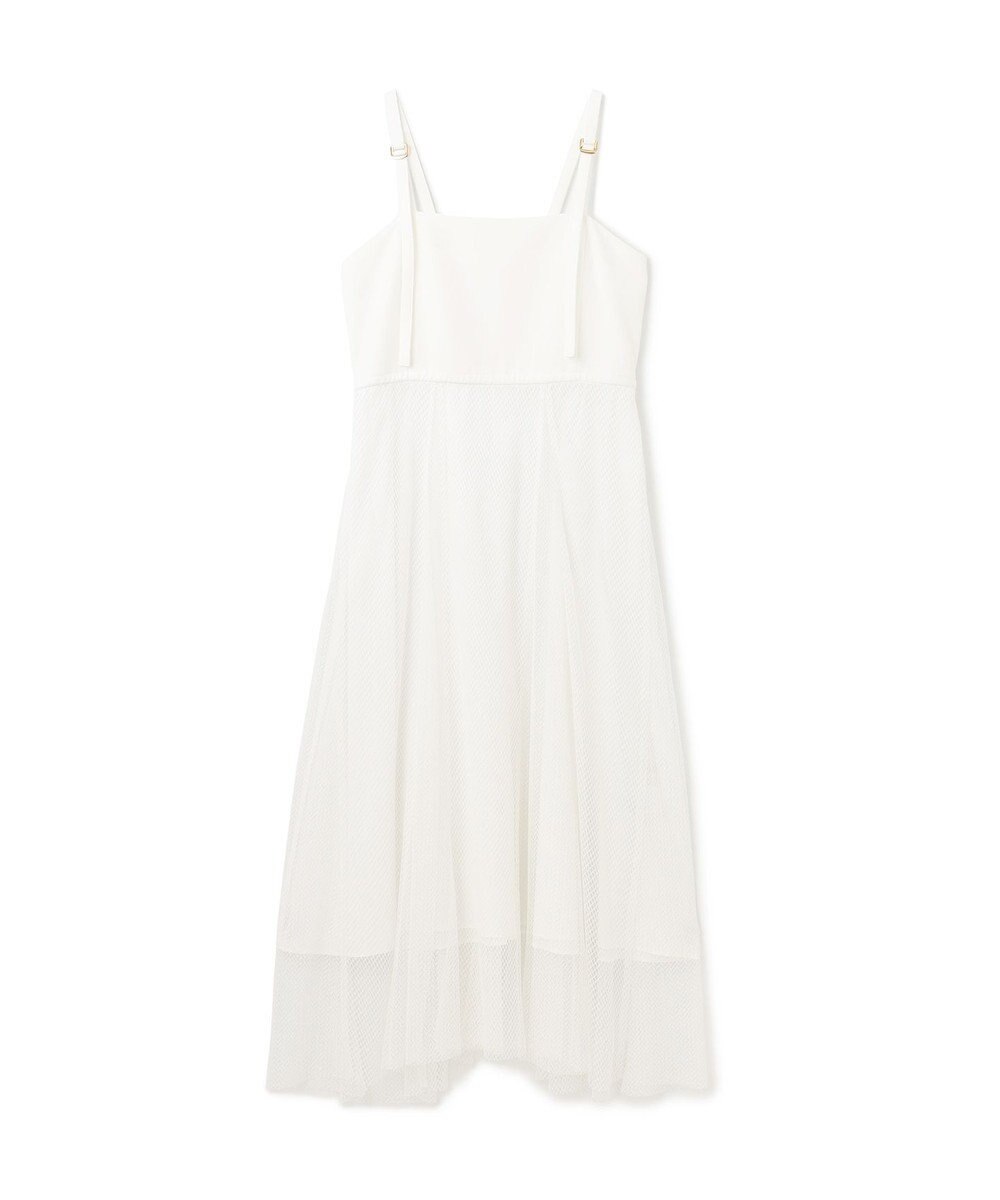 GRACE CONTINENTAL メッシュコンビキャミワンピース 