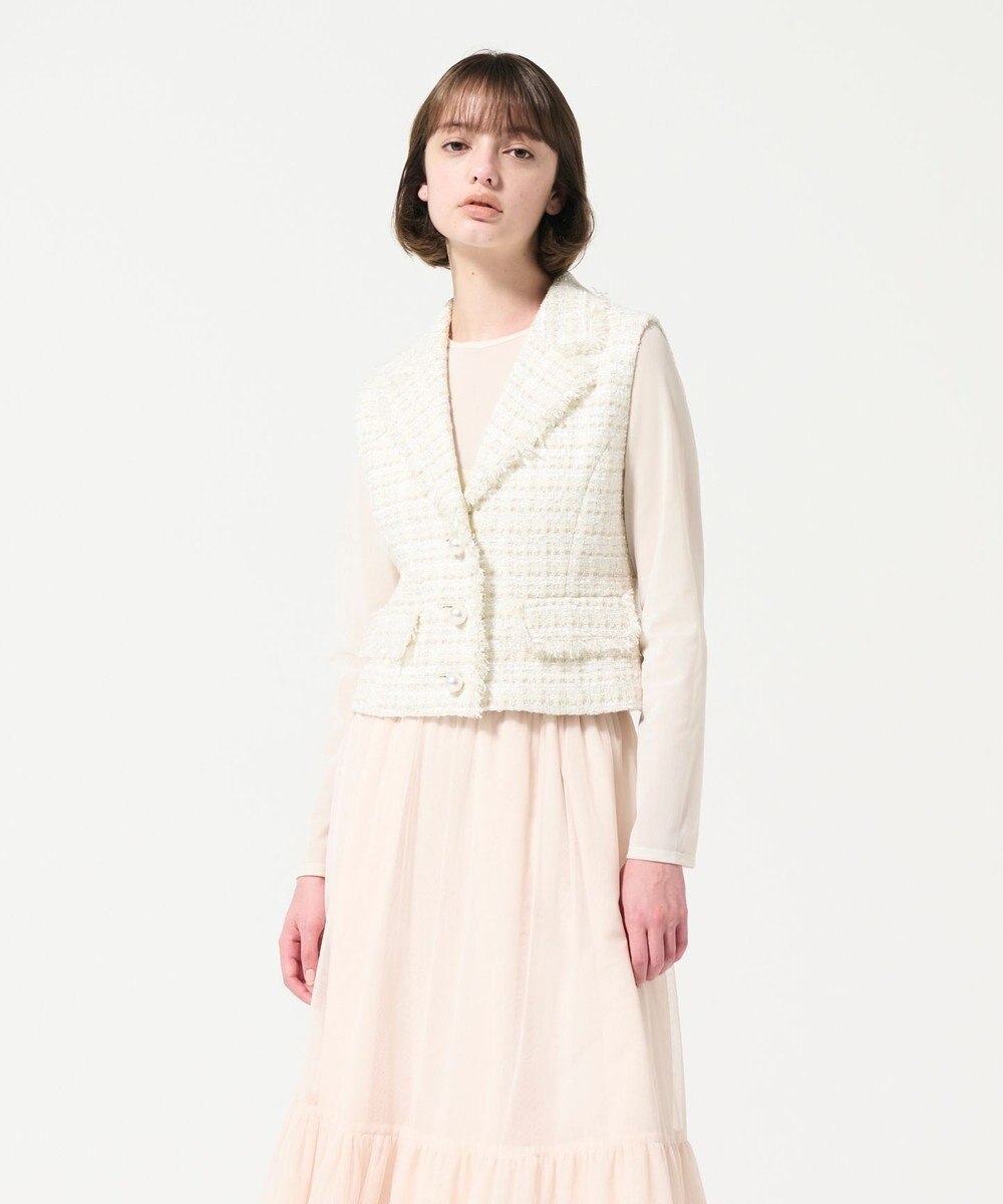 GRACE CONTINENTAL ツイードベスト 