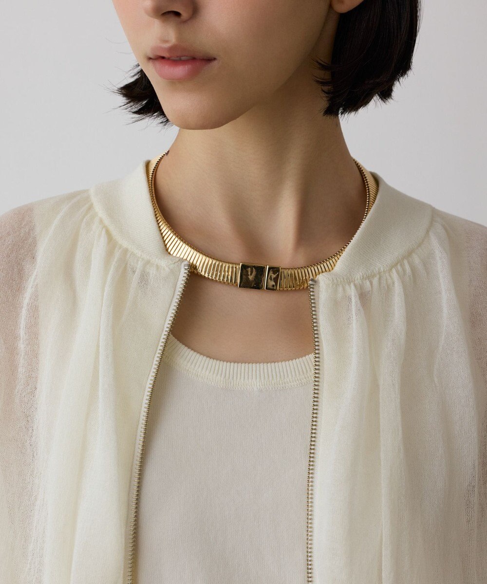 GRACE CONTINENTAL シアーニットバルーンジャケット 