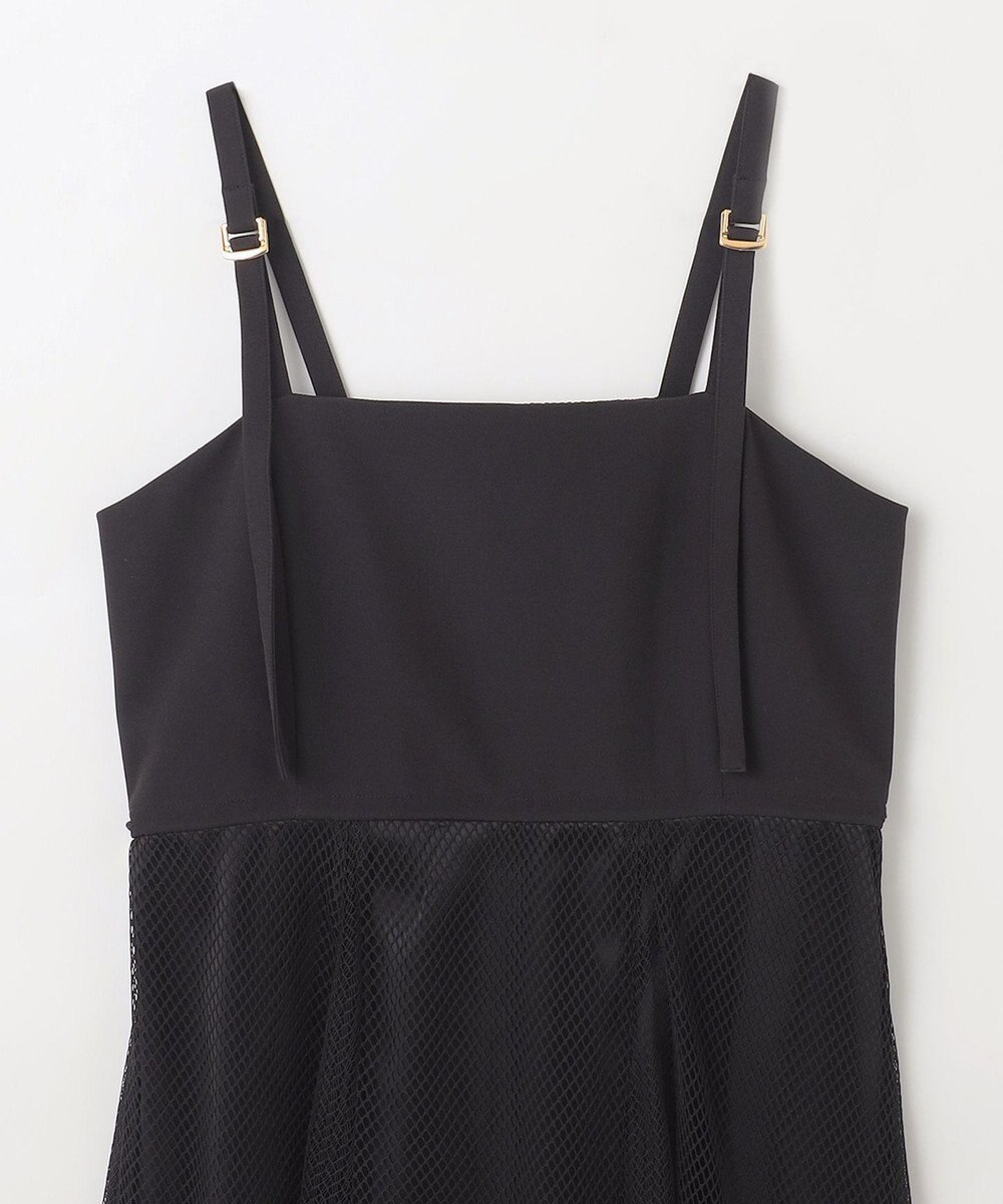 GRACE CONTINENTAL メッシュコンビキャミワンピース 