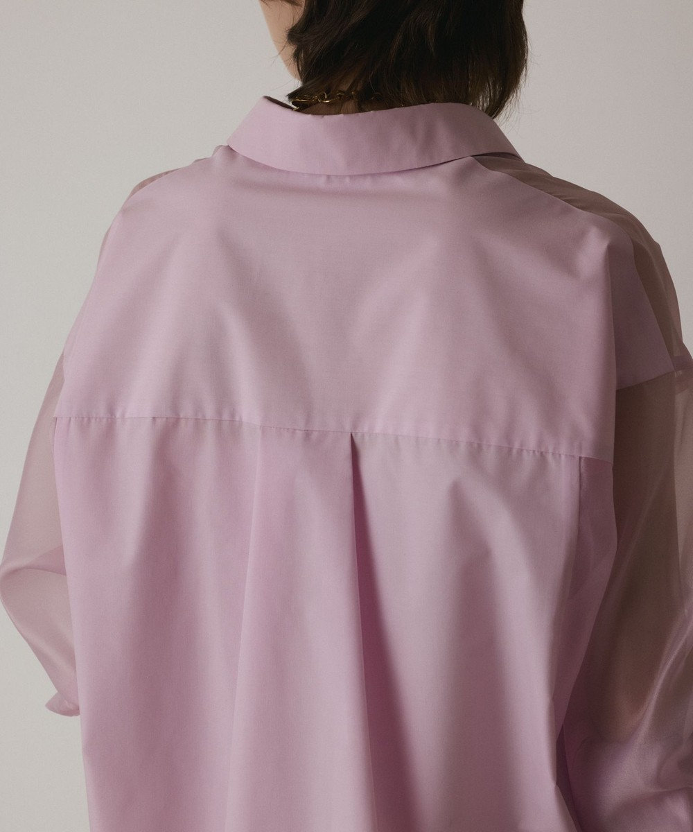 GRACE CONTINENTAL シアーコンビオーバーシャツ