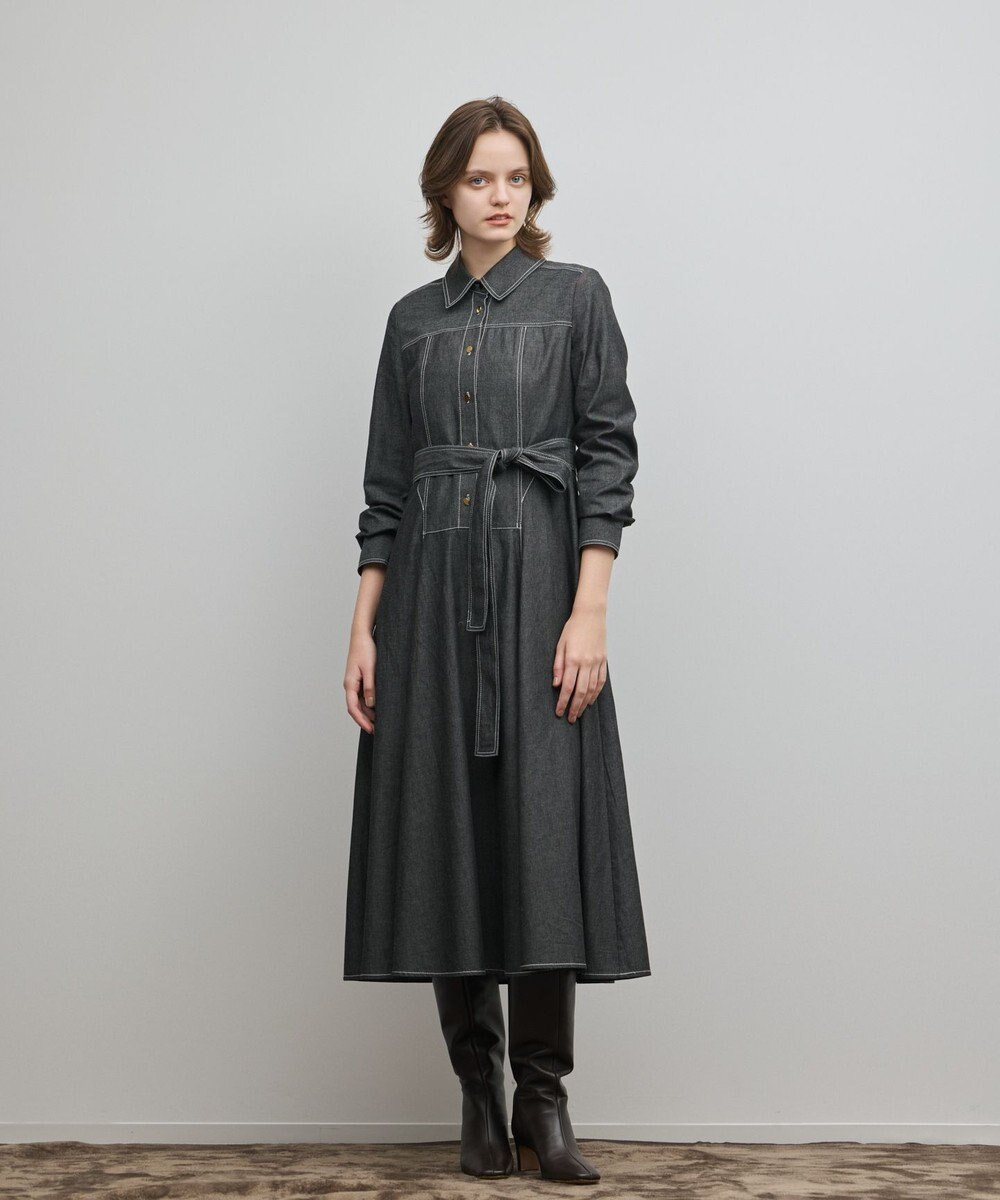 GRACE CONTINENTAL シャツフレアワンピース 
