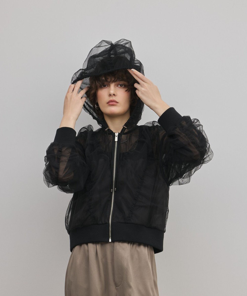 GRACE CONTINENTAL チュールパーカー 