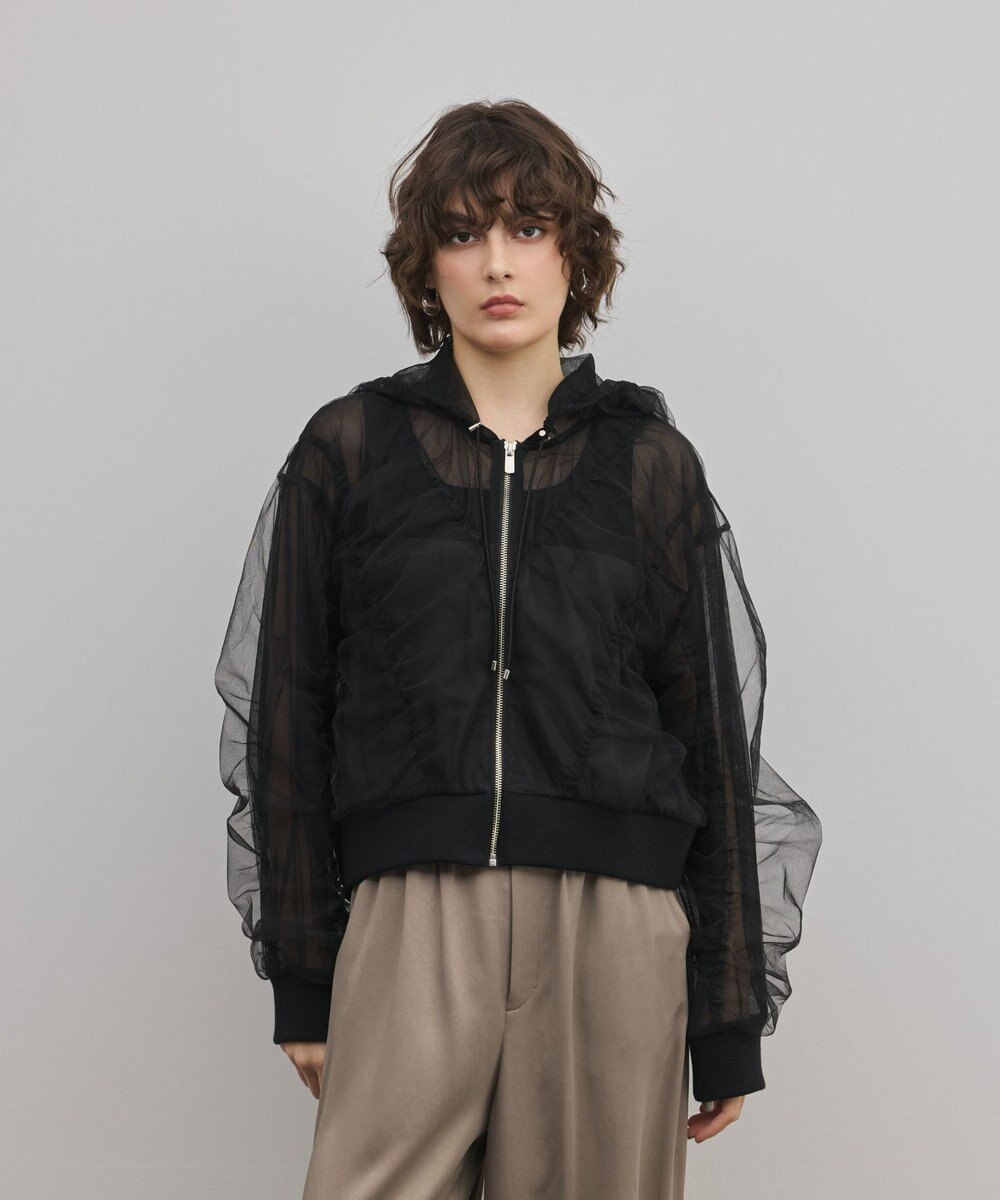 GRACE CONTINENTAL チュールパーカー 