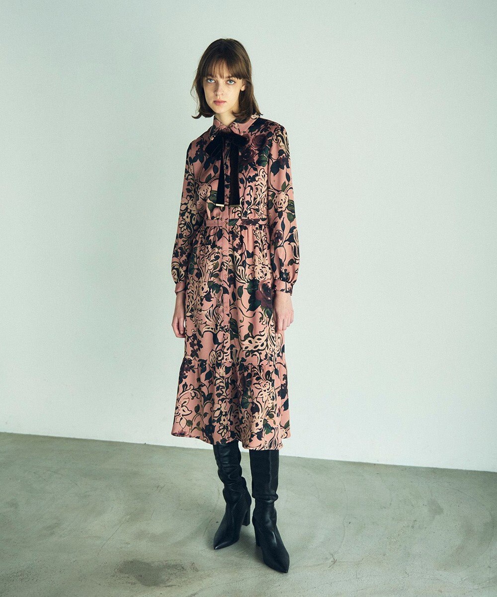 Rose Floral Patternワンピース