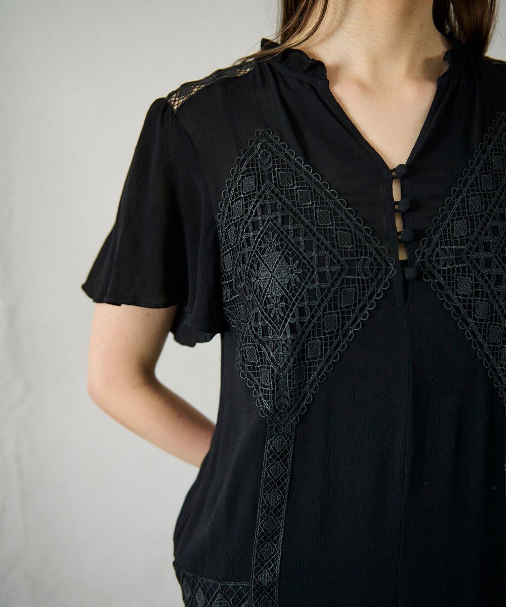 GRACE CONTINENTAL レースコンビカフタンワンピース