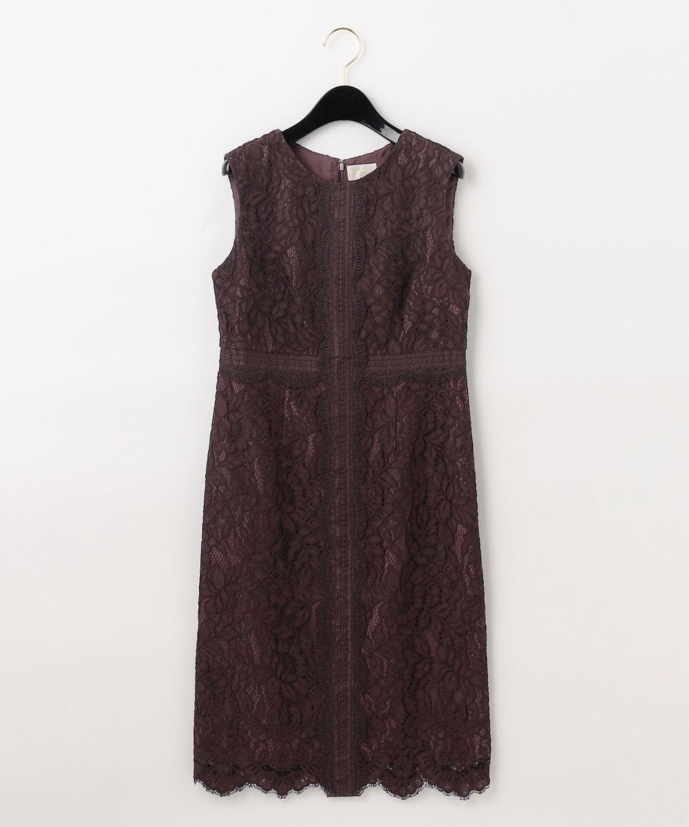 GRACE CONTINENTAL レースタイトドレス