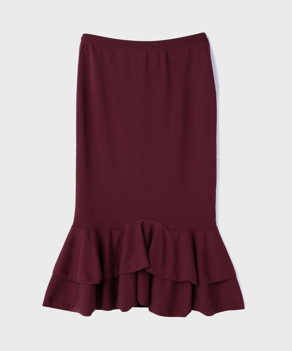 GRACE CONTINENTAL ティアードニットスカート 