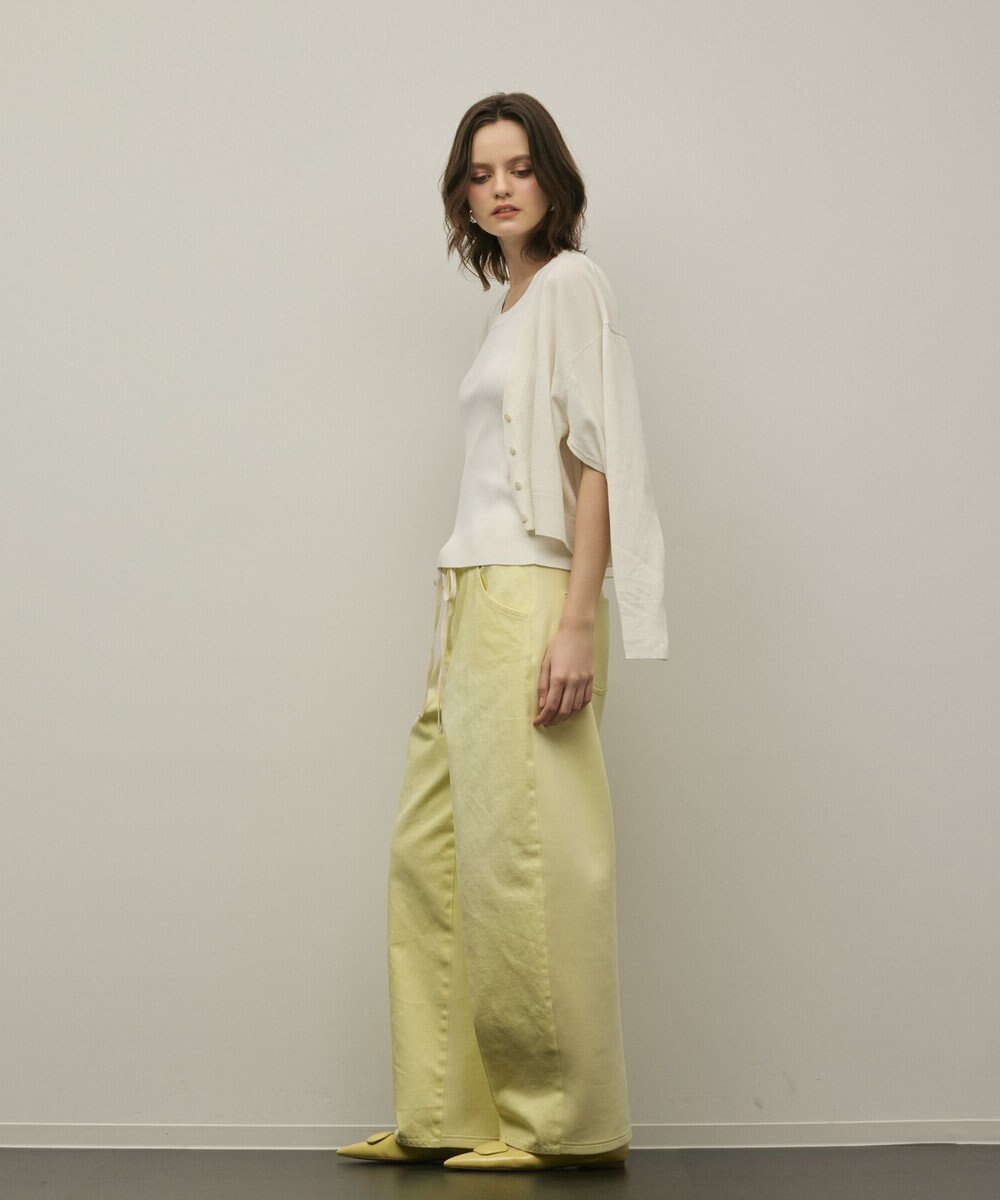 GRACE CONTINENTAL スリーブスリットニットカーディガン 