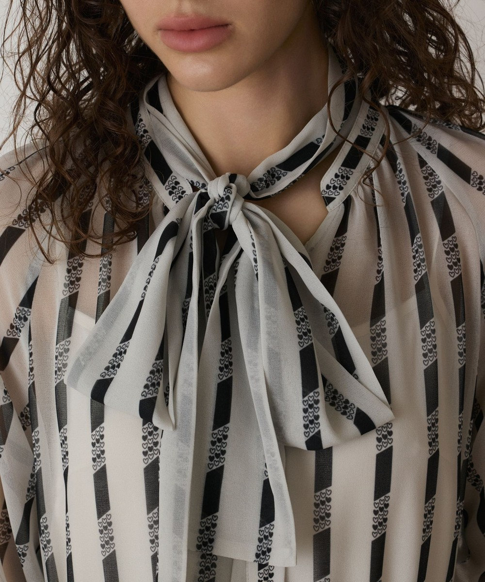 GRACE CONTINENTAL ハートストライプワンピース