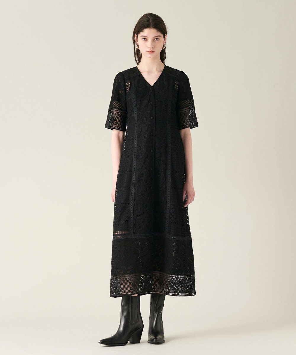 GRACE CONTINENTAL コンビレースVネックワンピース