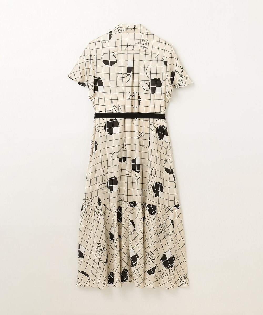 GRACE CONTINENTAL ラインフラワーシャツドレス 