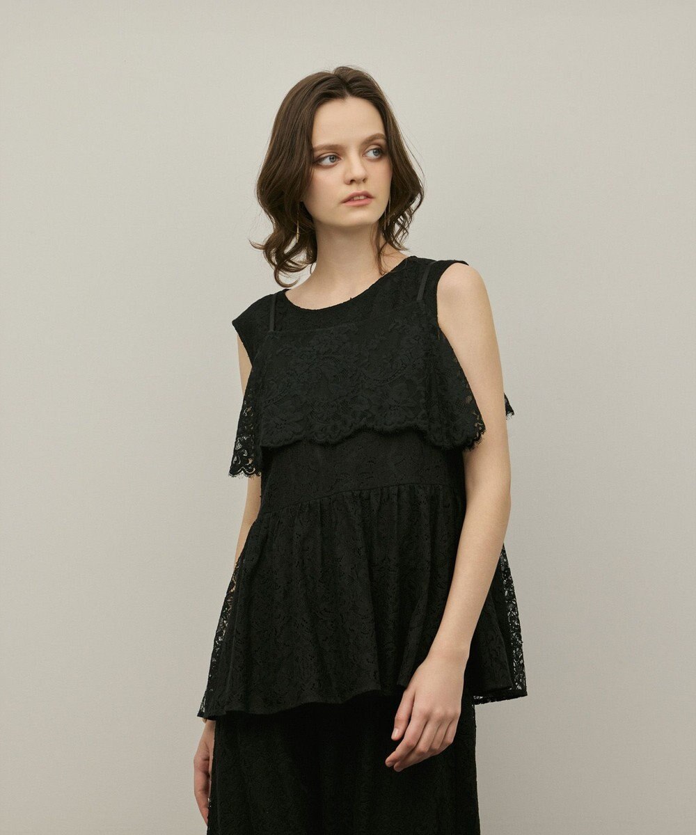 GRACE CONTINENTAL レイヤードレーストップ 