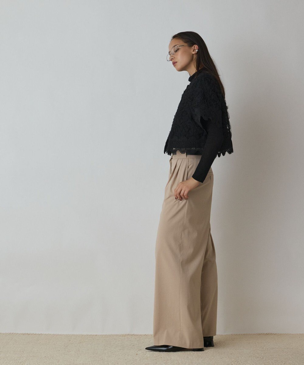 GRACE CONTINENTAL フラワー刺繍ニットカーディガン 