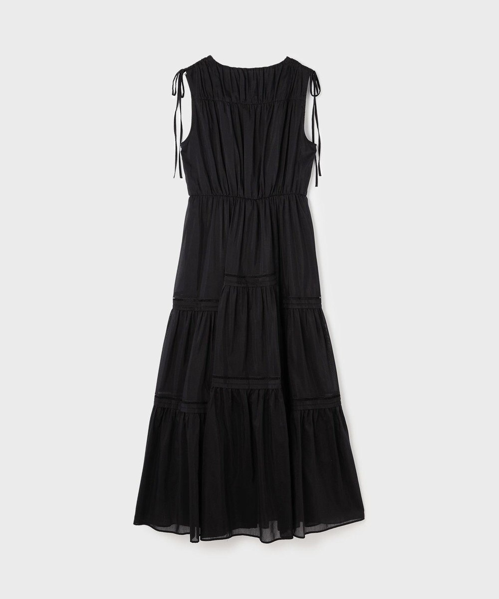 GRACE CONTINENTAL コットンシルクティアードワンピース 