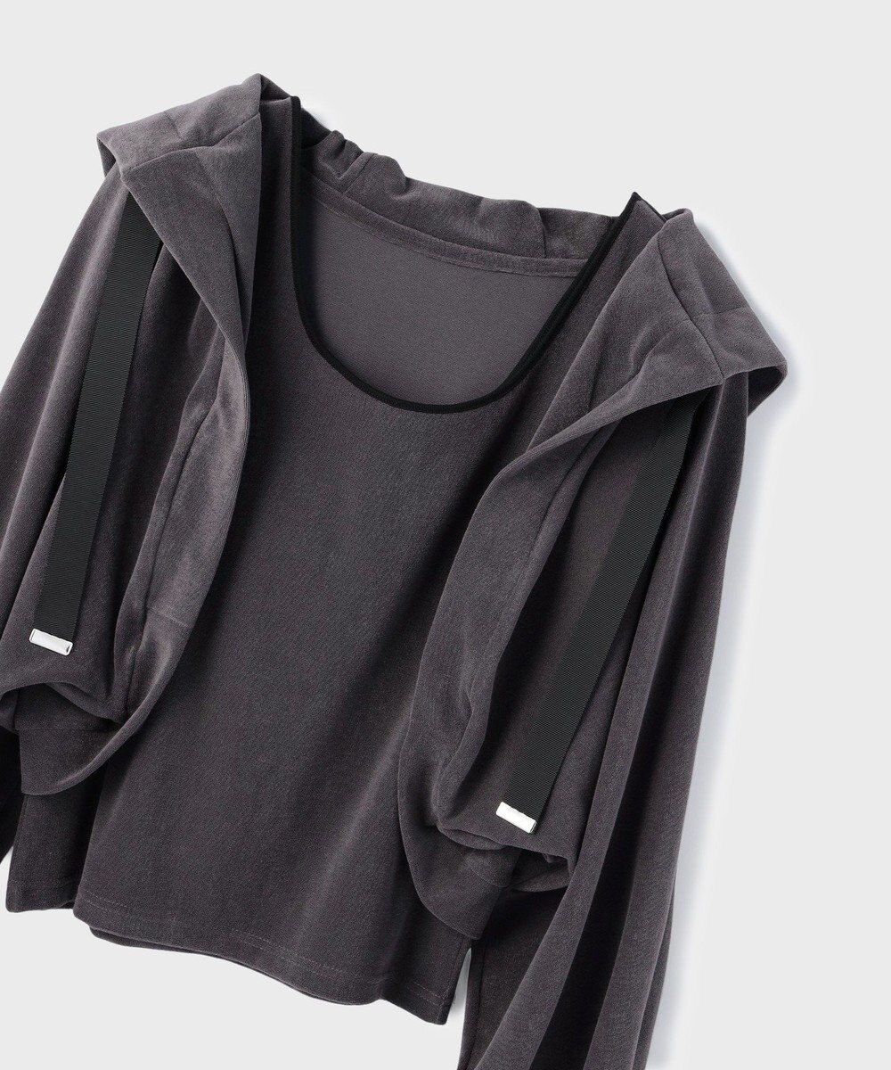 GRACE CONTINENTAL ルーズパーカーsetトップ 