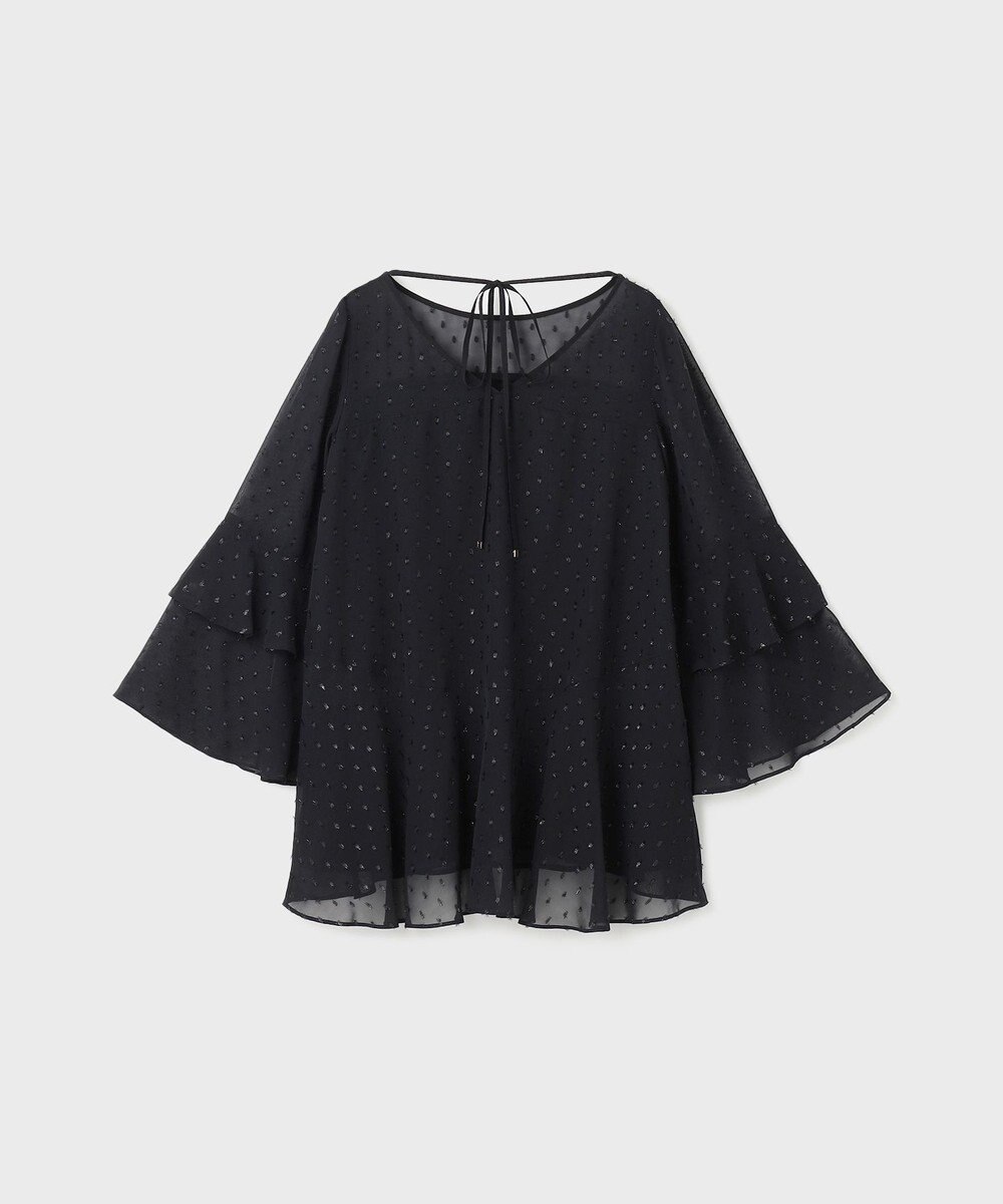 GRACE CONTINENTAL フィルムジャガードフリルトップ 