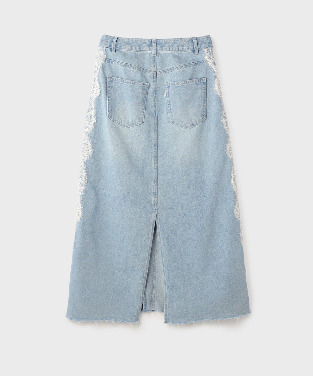 GRACE CONTINENTAL サイドレースデニムスカート 