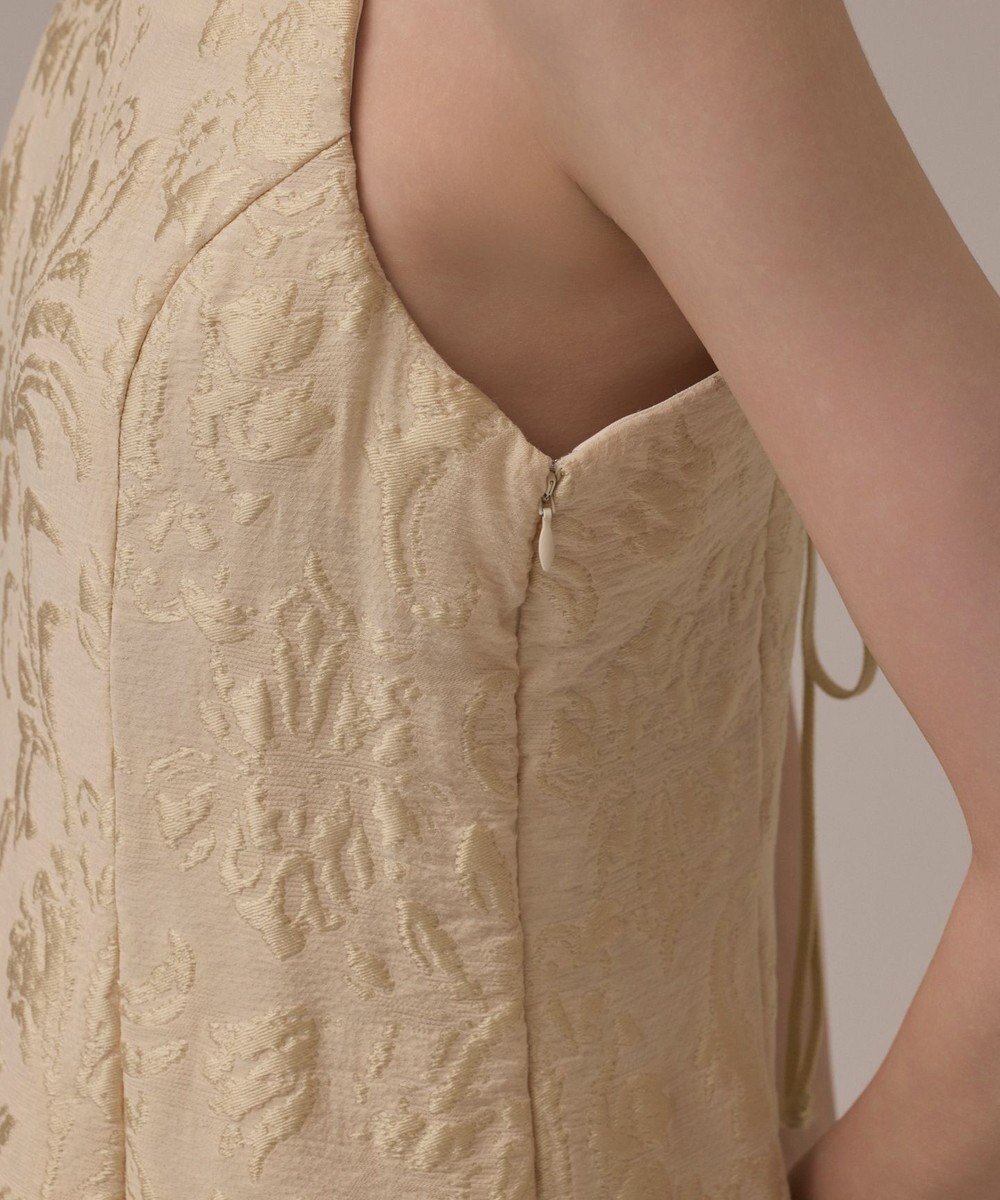 GRACE CONTINENTAL リーフジャガードキャミワンピース 