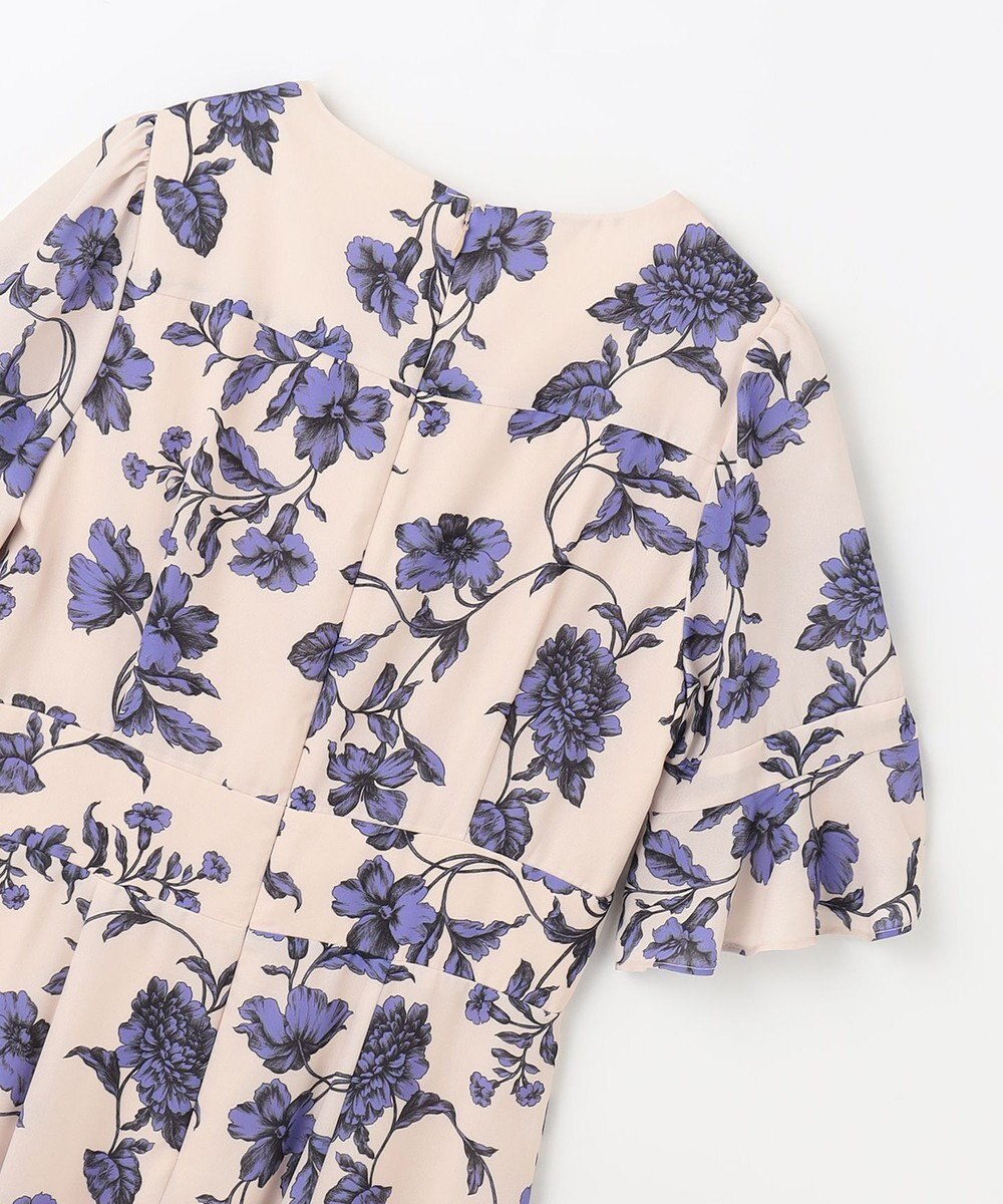 GRACE CONTINENTAL フラワープリントフレアワンピース 