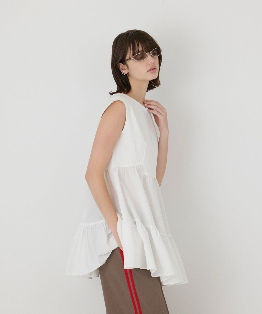 GRACE CONTINENTAL フレア切替カットトップ 