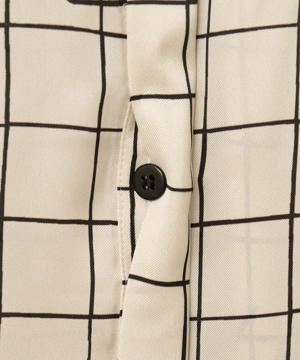 GRACE CONTINENTAL ラインフラワーシャツドレス 