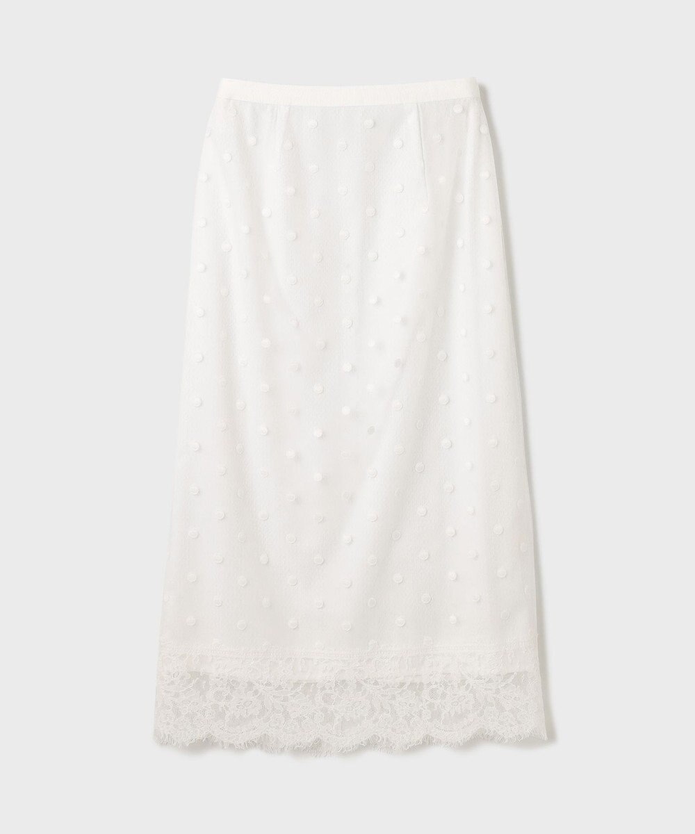 GRACE CONTINENTAL ドットチュールタイトスカート