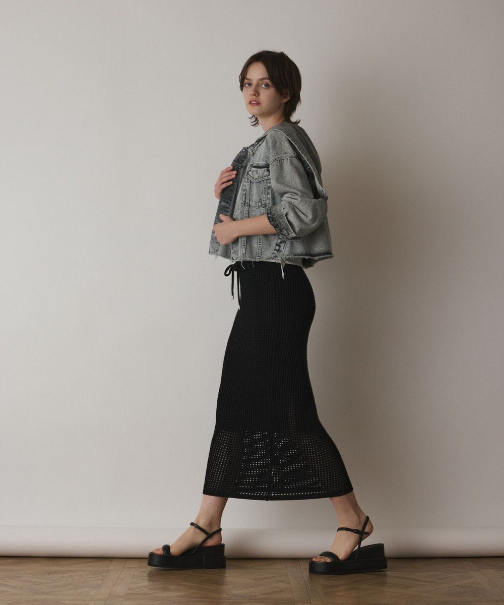 GRACE CONTINENTAL フードジップデニムジャケット 