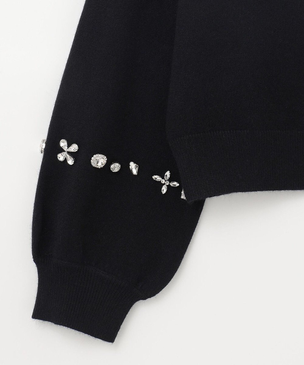 GRACE CONTINENTAL マルチビジューニットトップ 