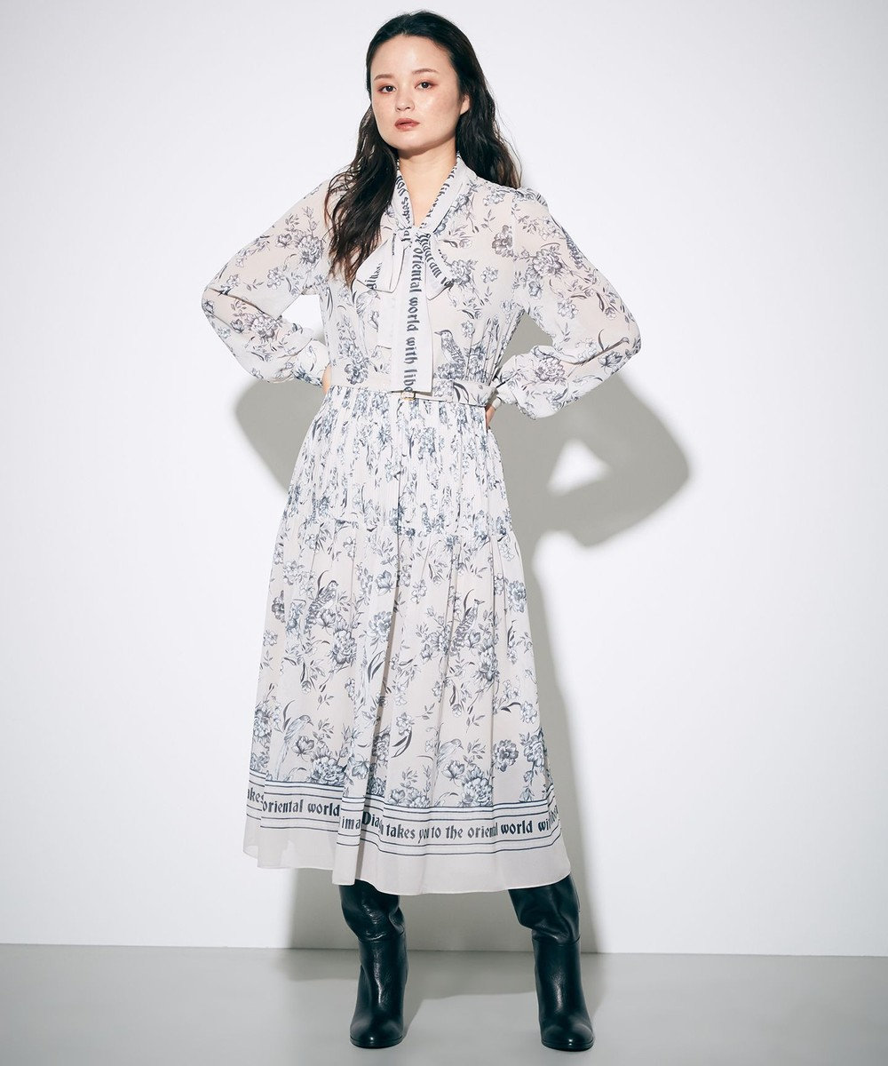 オリエンタルプリントワンピース Grace Continental Grace Continental グレースコンチネンタル 通販 オリエンタルプリントワンピース Grace Continental Grace Continental グレースコンチネンタル 通販