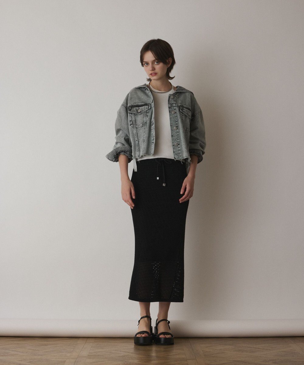 GRACE CONTINENTAL フードジップデニムジャケット