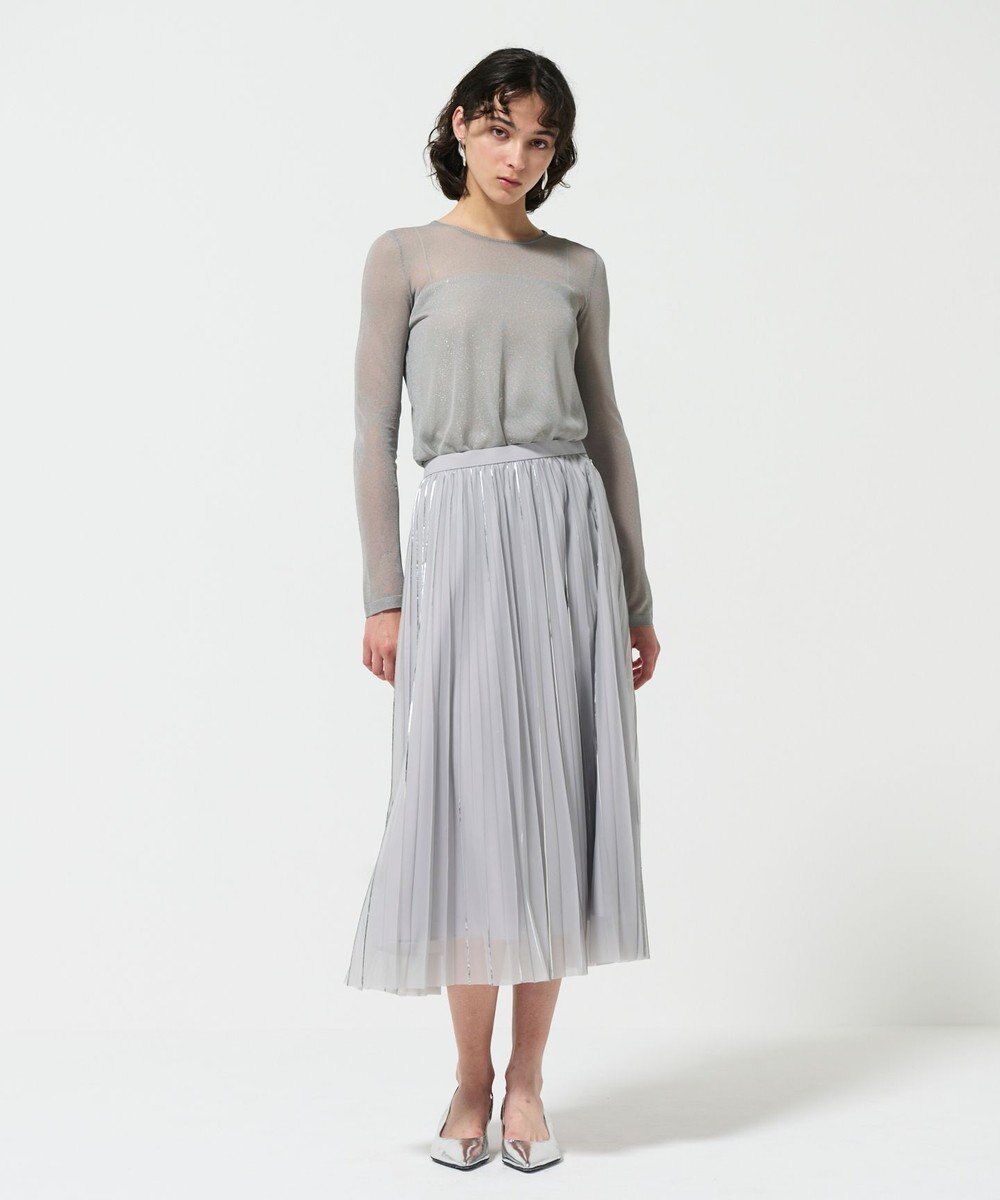 GRACE CONTINENTAL シアークルーニットトップ