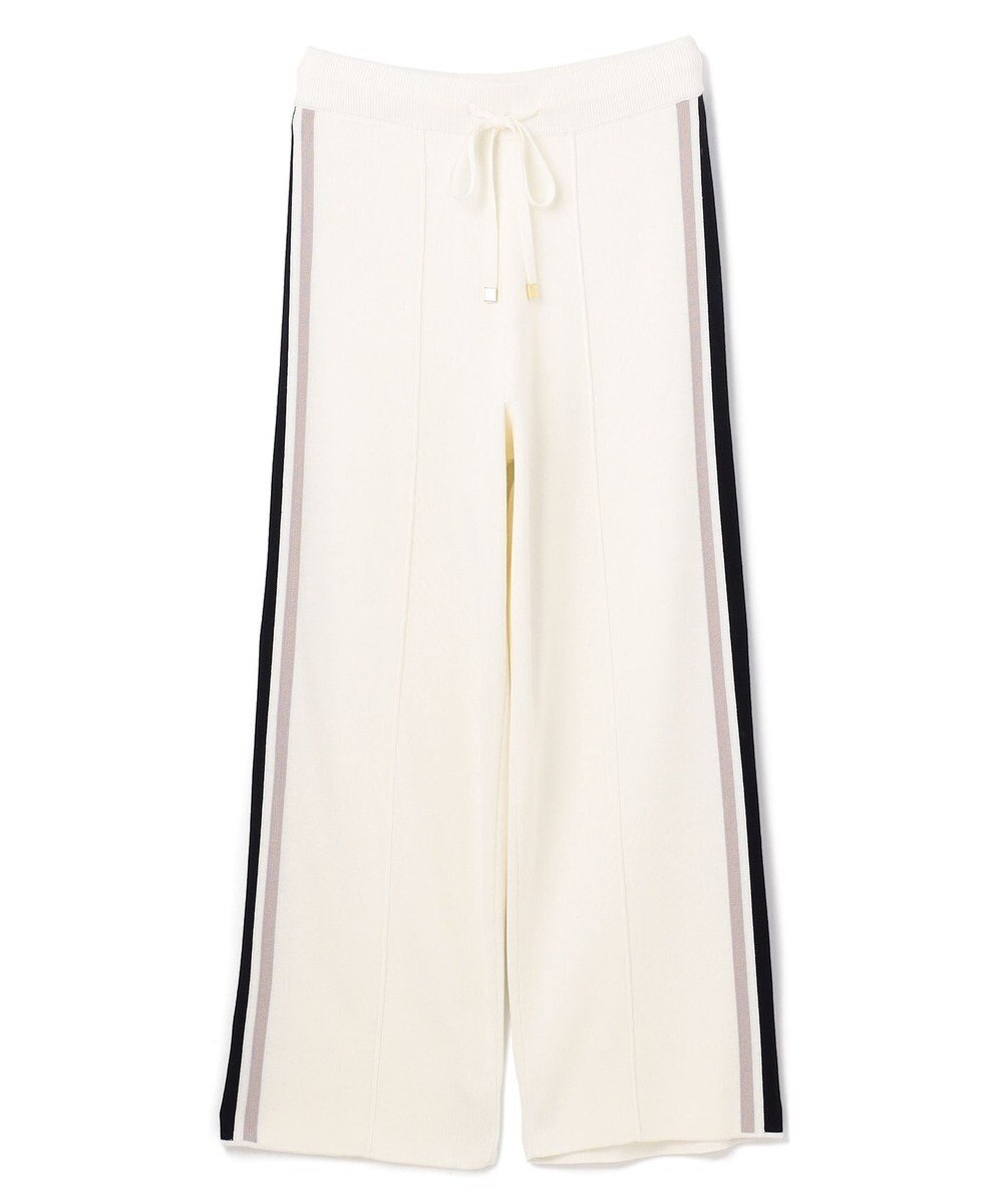 GRACE CONTINENTAL サイドラインニットパンツ