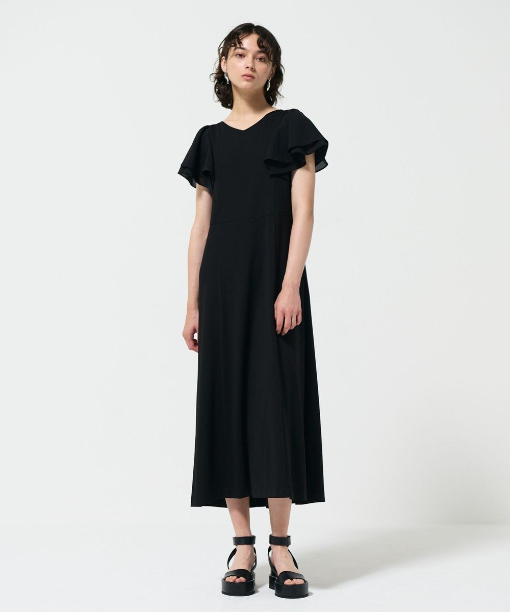 GRACE CONTINENTAL フリルスリーブカットワンピース 