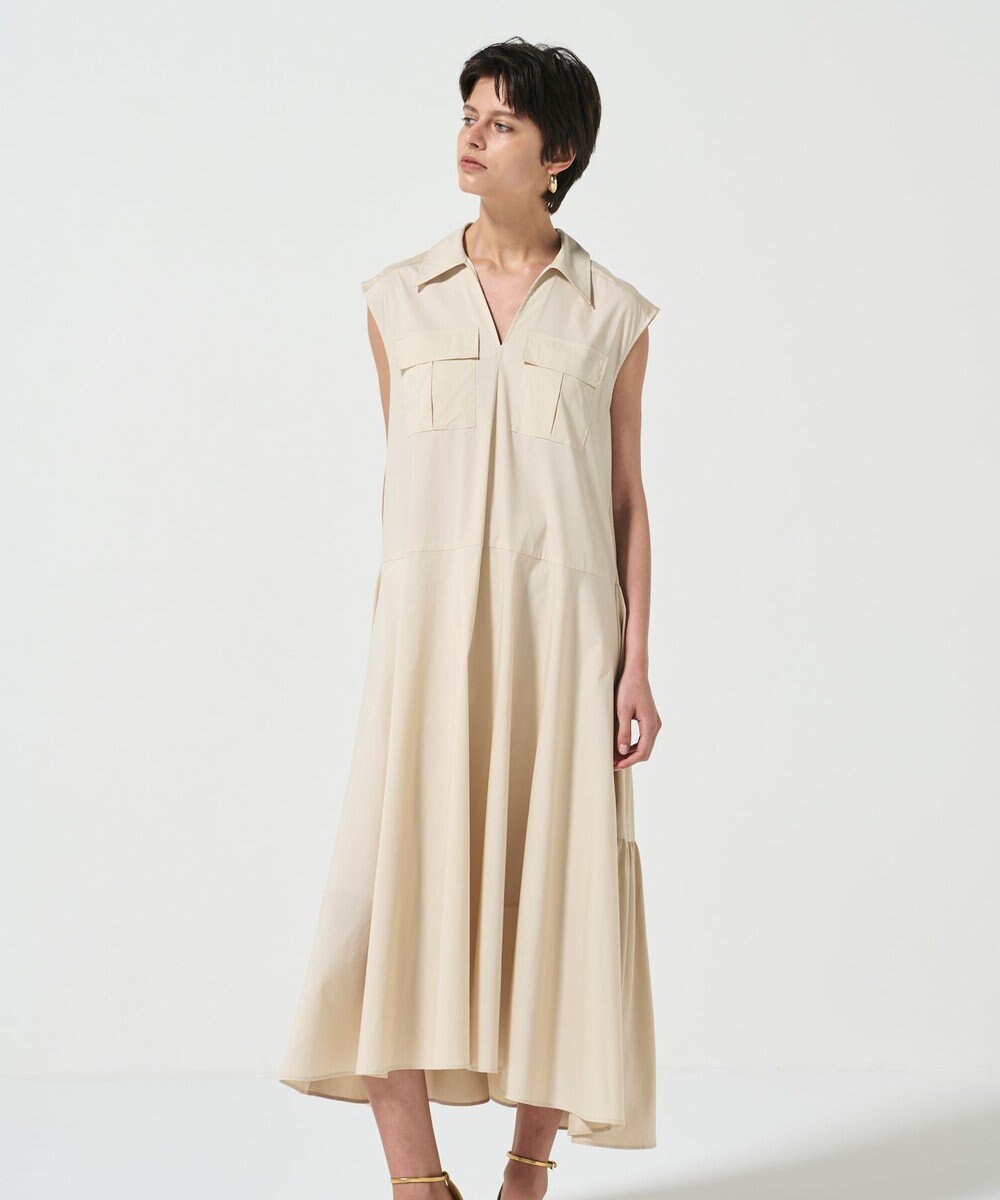 GRACE CONTINENTAL ティアードコンビシャツワンピース