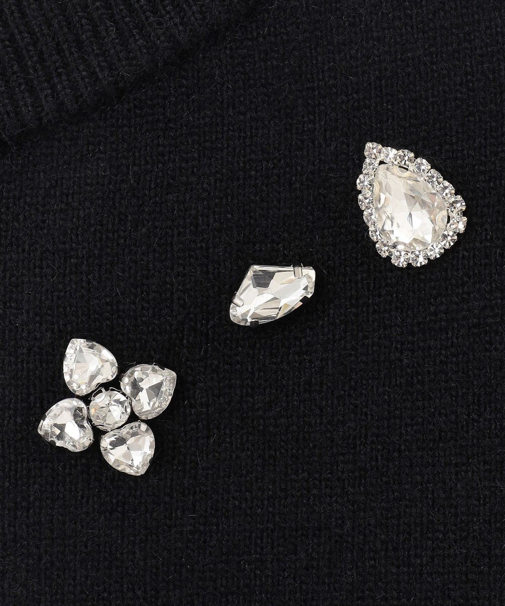 GRACE CONTINENTAL マルチビジューニットトップ 