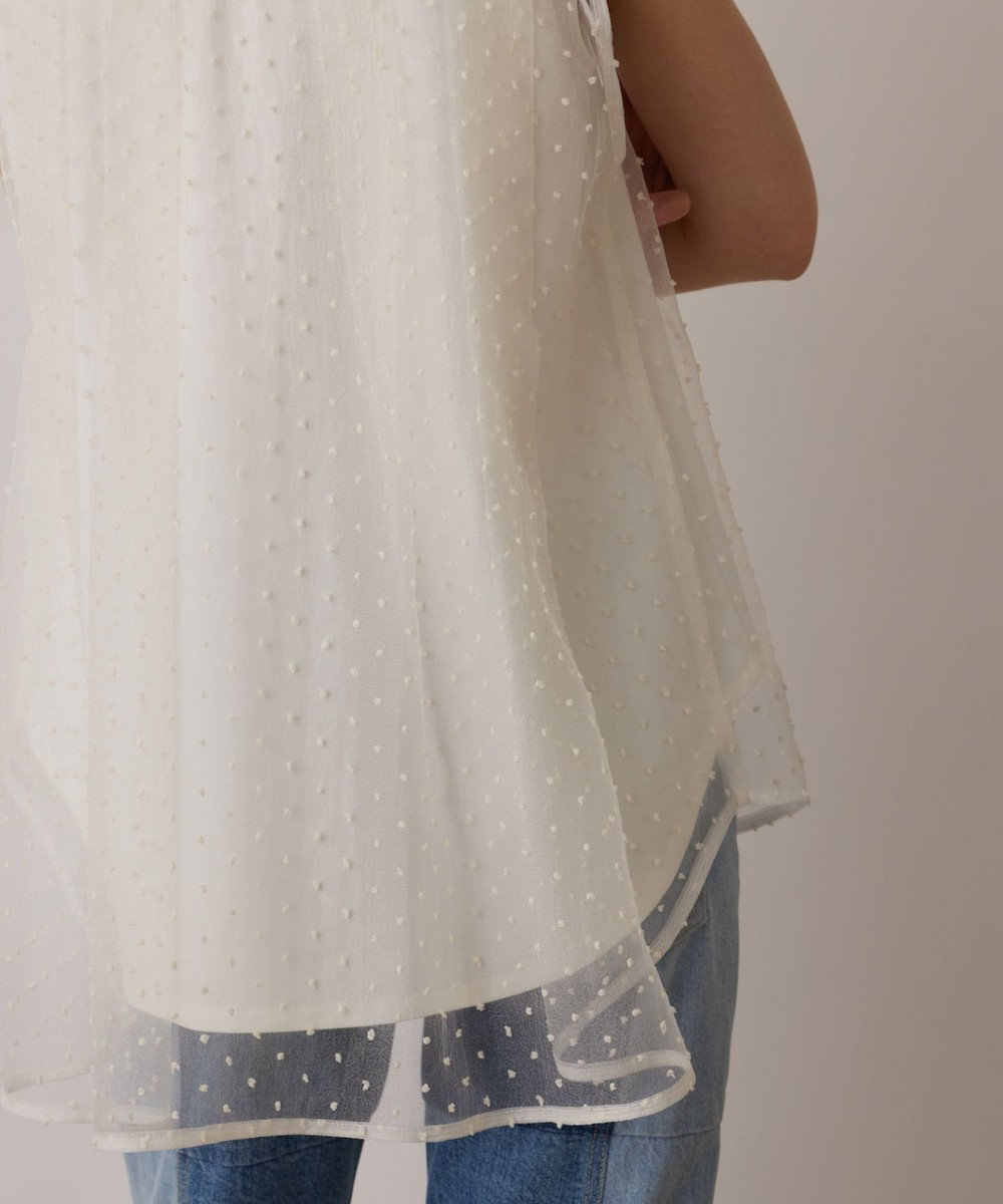 GRACE CONTINENTAL シアージャガードカットトップ