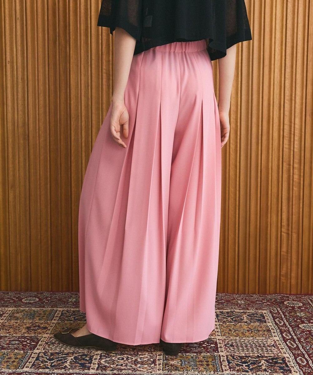 GRACE CONTINENTAL ボックスプリーツパンツ 