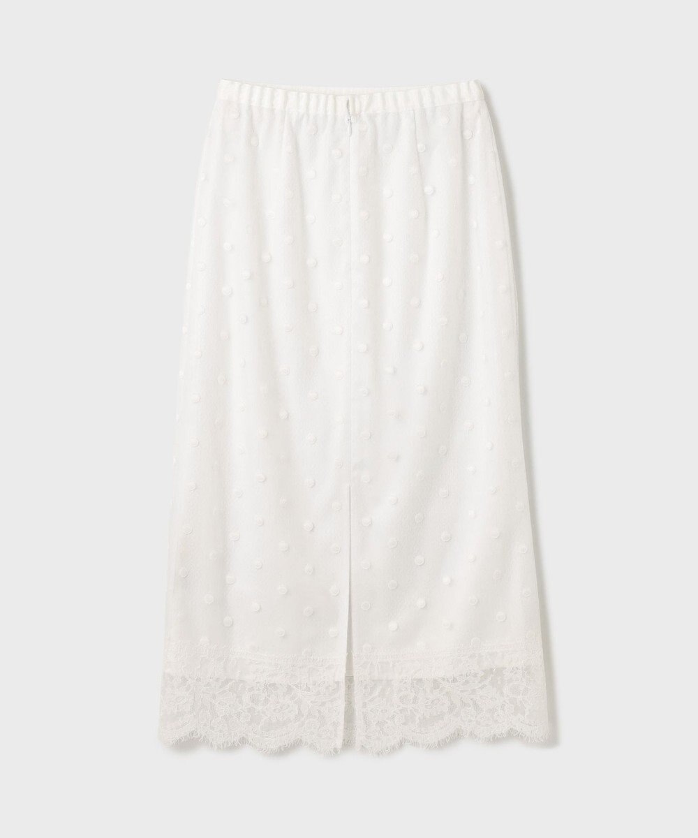 GRACE CONTINENTAL ドットチュールタイトスカート