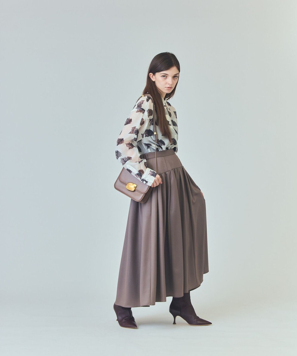 GRACE CONTINENTAL チンツジョーゼットスカート