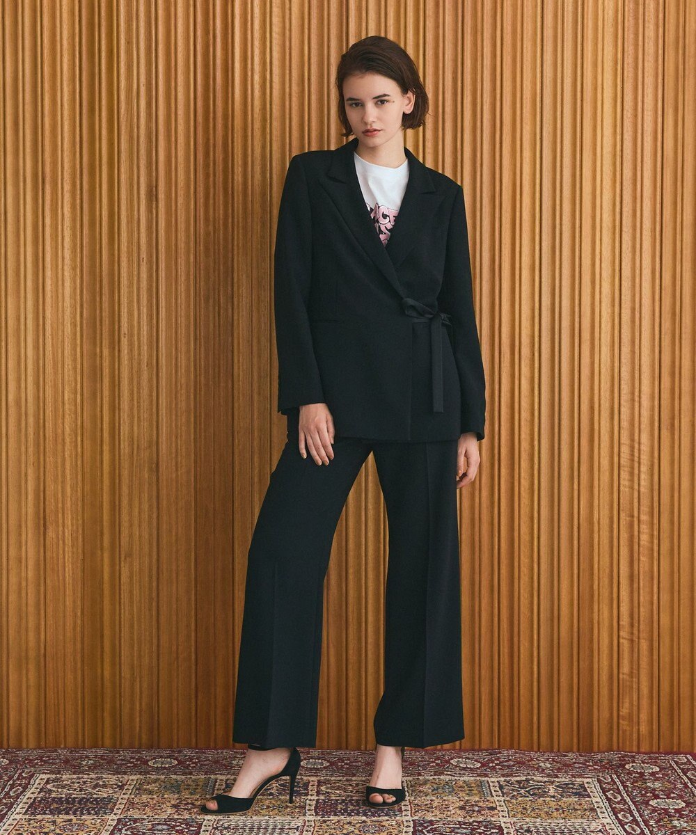 GRACE CONTINENTAL ダブルクロスストレートパンツ 