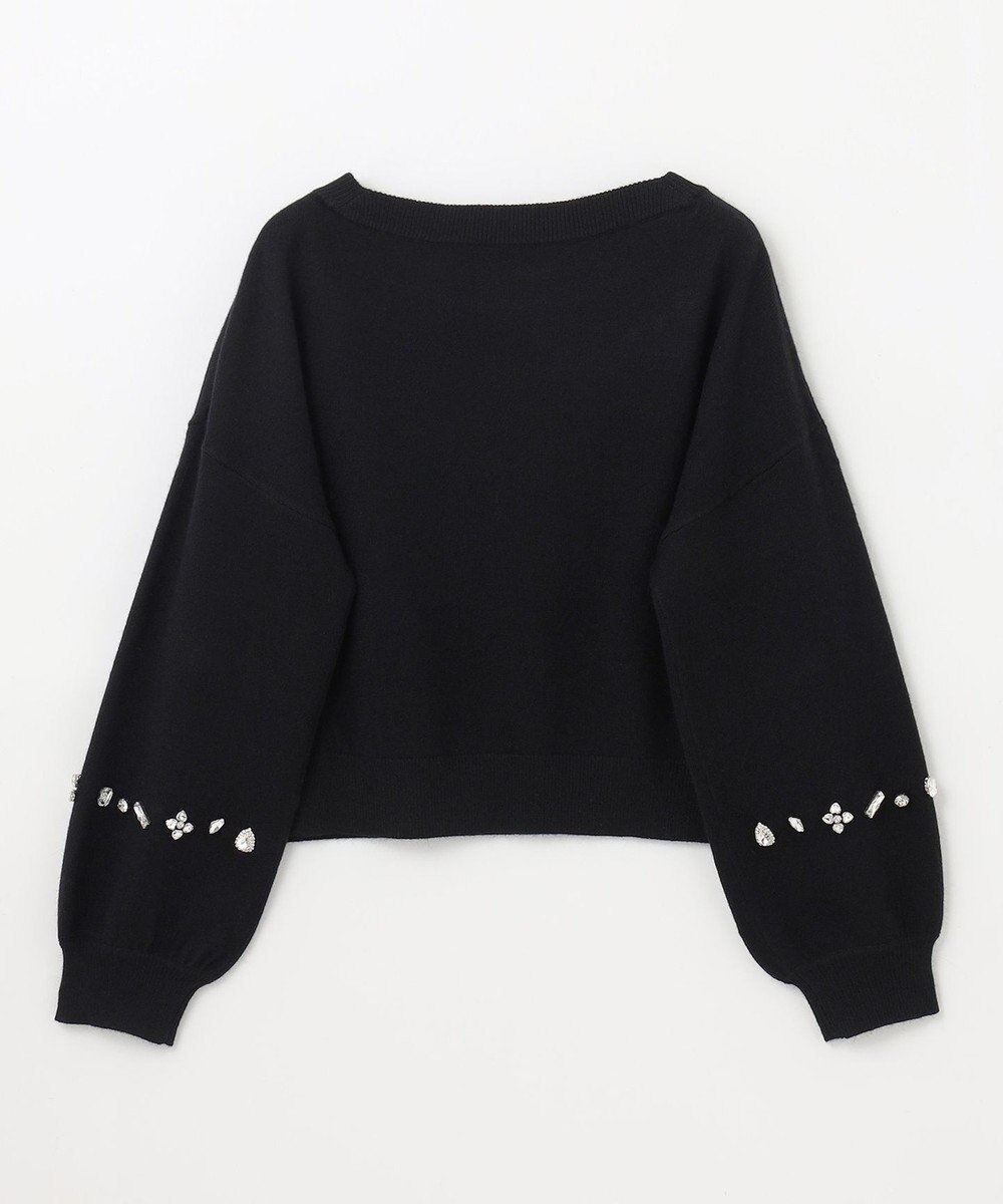 GRACE CONTINENTAL マルチビジューニットトップ 